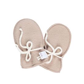 Moufles pour nouveau-nés beige