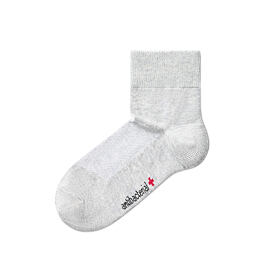 Chaussettes en coton antibactérien avec argent, gris