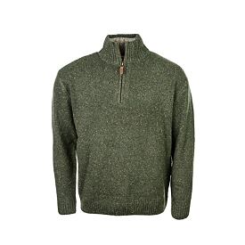 Pull en laine tricotée pour hommes S10 vert