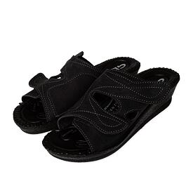 Claquettes en gel pour hallux pour femmes Milada, noir