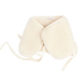 Ceinture de taille en laine mérinos à nouer, naturel