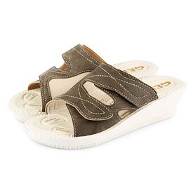 Claquettes en gel pour hallux pour femmes Milada, brun