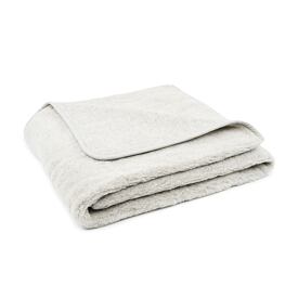 La couverture en laine de mouton monocouche gris clair
