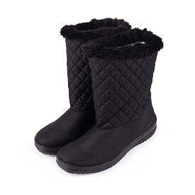 Bottes de neige matelassées pour femmes, noir