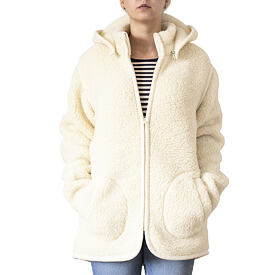 Sweat-shirt en laine de mouton 2en1 naturel