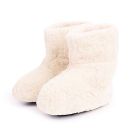 Chaussons de télévision en laine de mouton, naturelle