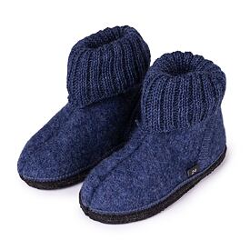 Chaussons de télévision en feutre pour enfants Adam, bleu