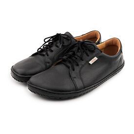 Tennis barefoot Mira en cuir, noires