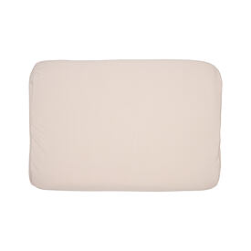 Taie d'oreiller en coton à mémoire de forme pour dormir sur le dos, beige