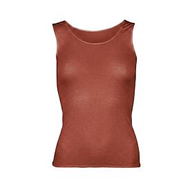 Débardeur femme modal avec cachemire, cannelle