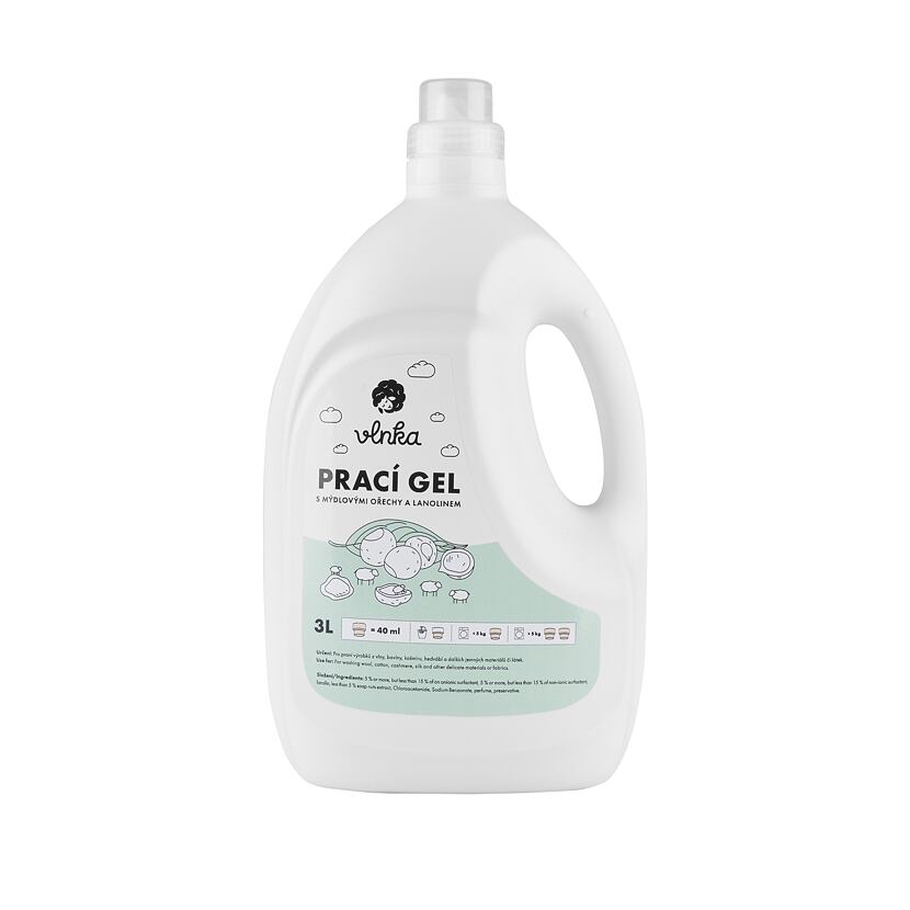 Gel de lavage aux noix de savon et à la lanoline 3l