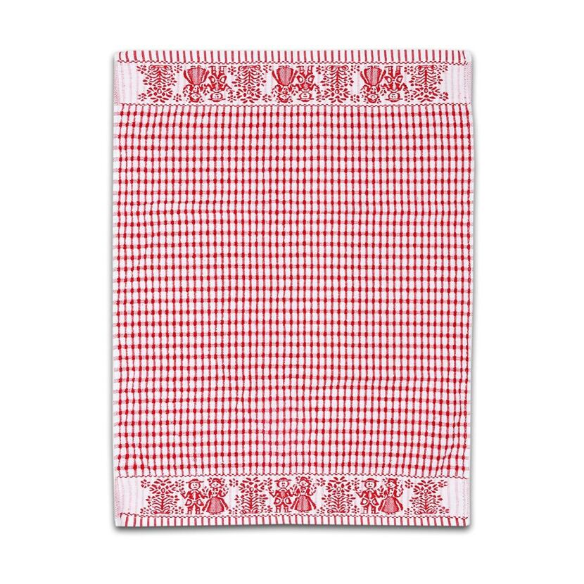 Torchon tissu-éponge, rouge