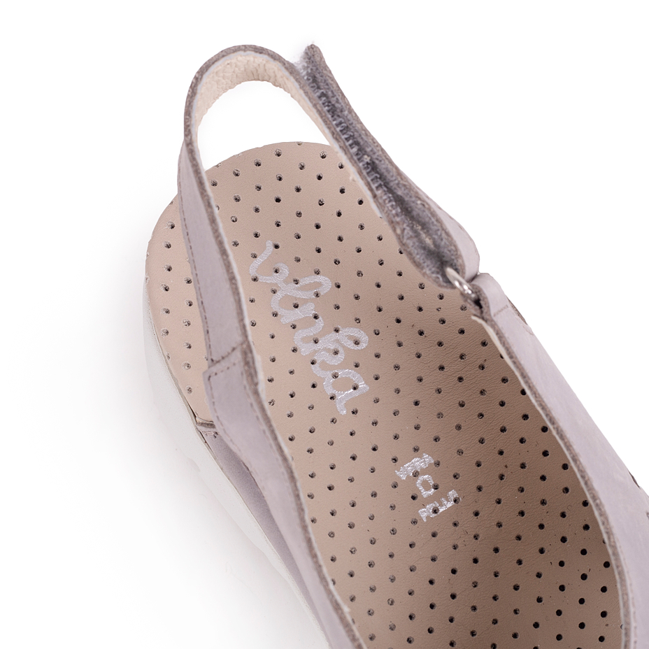 Sandales en cuir pour femmes « Amanda » beige