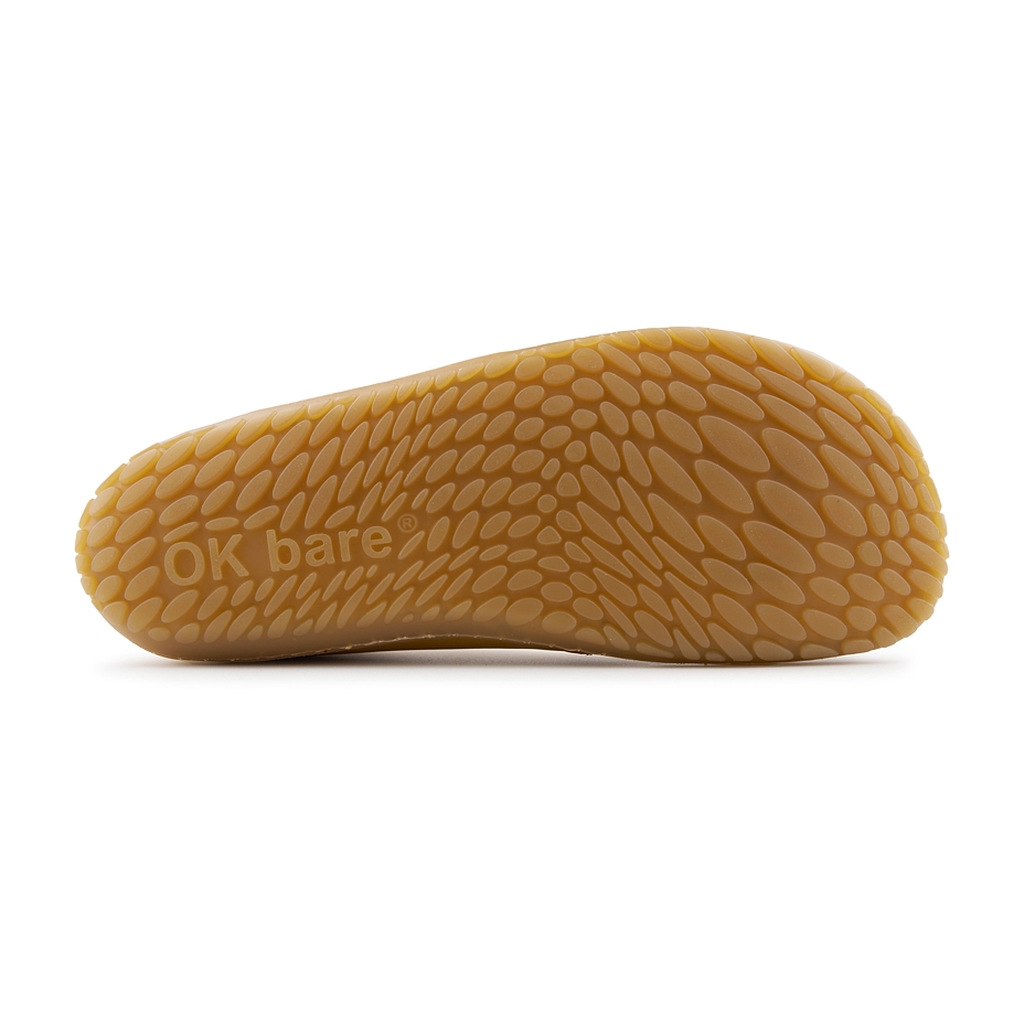 Chaussures barefoot en cuir pour femmes Otilie, jaunes