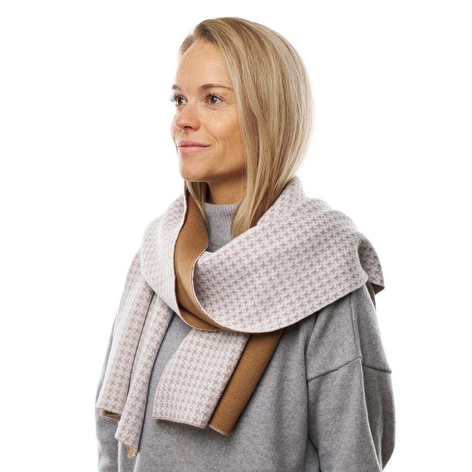 Écharpe en laine mérinos Extrafine, beige