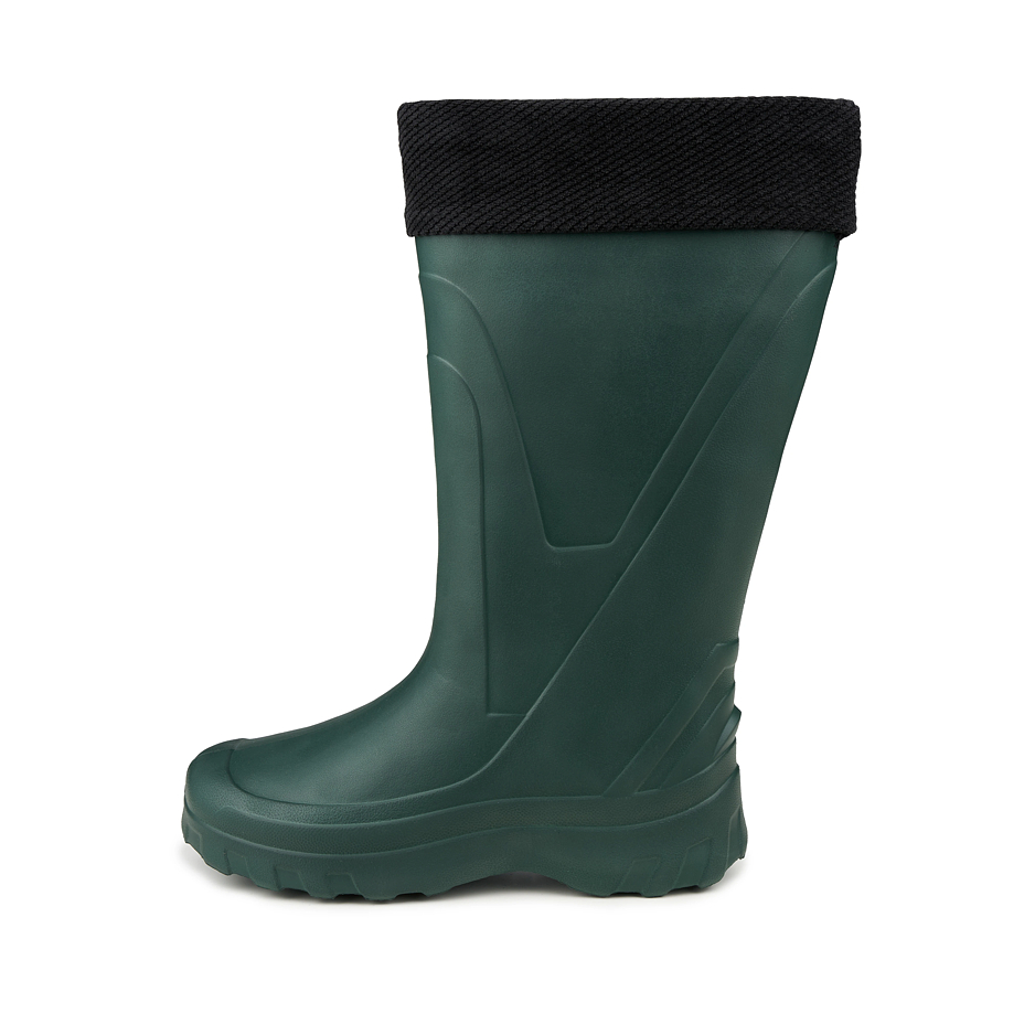 Bottes hautes isolantes pour hommes avec doublure en laine, vert