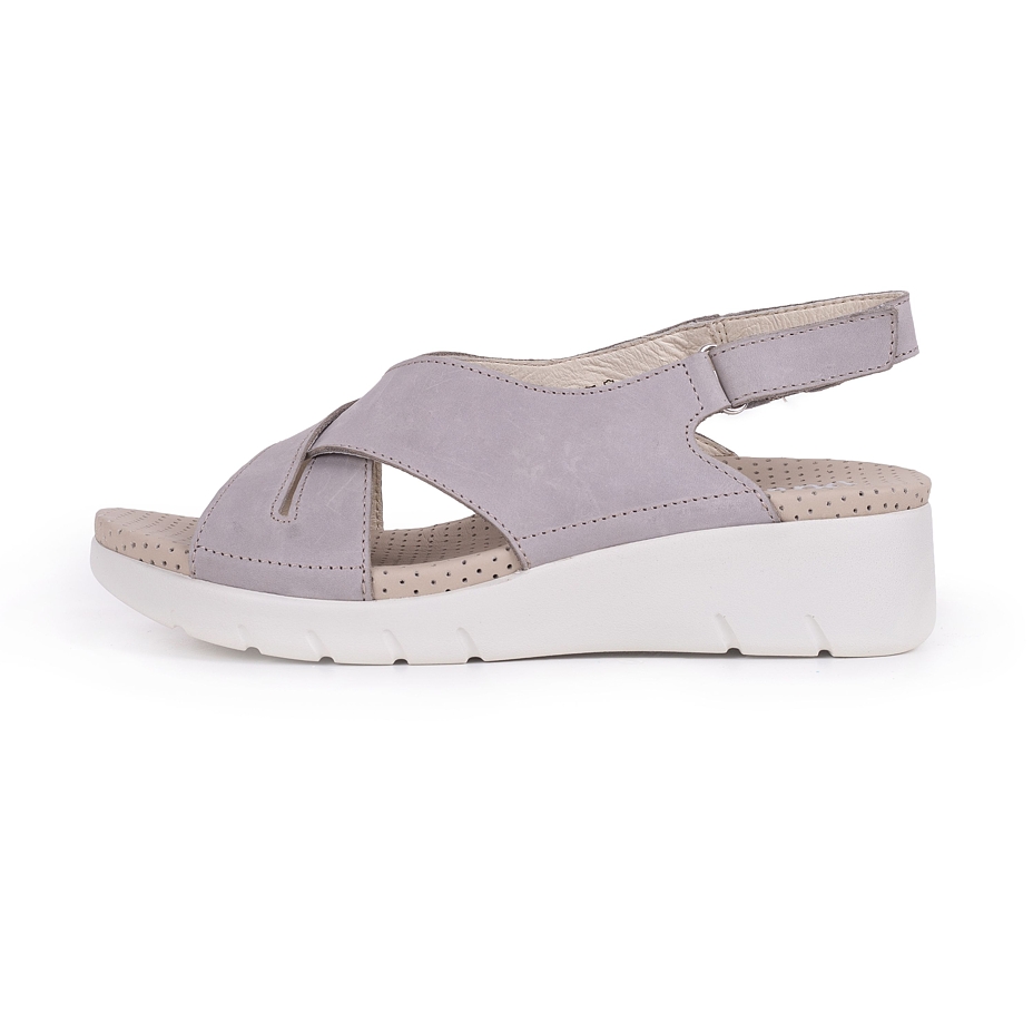 Sandales en cuir pour femmes « Amanda » beige