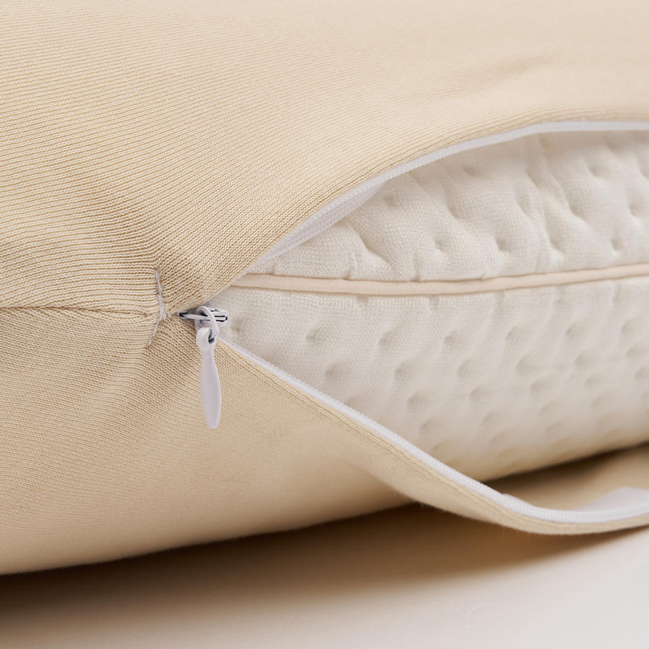Taie d'oreiller en coton anti-ronflement, beige