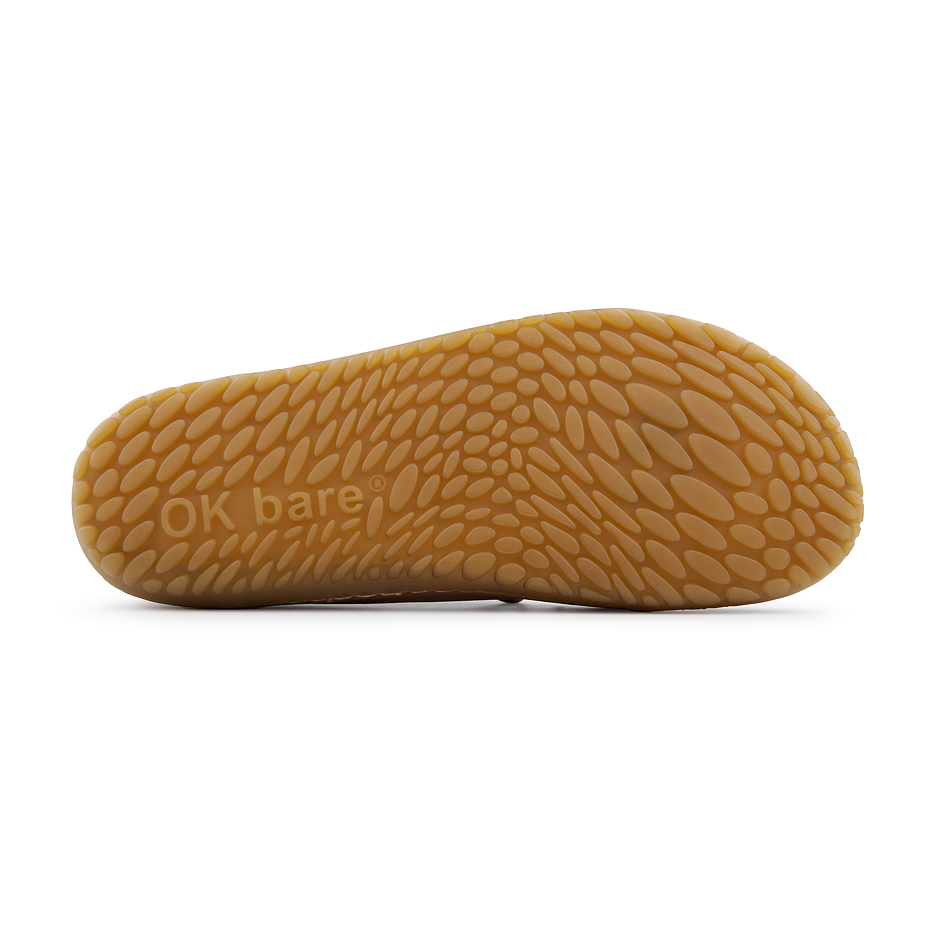 Chaussures barefoot en cuir pour hommes Oleg, marron