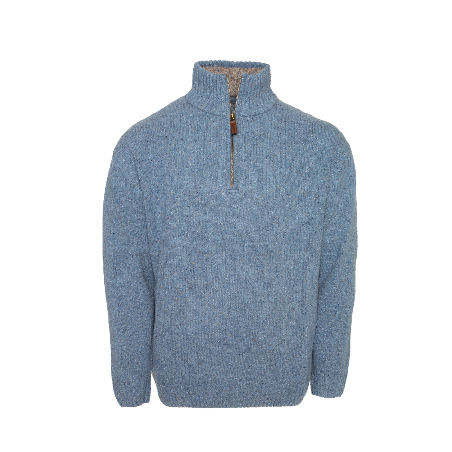 Pull en laine pour hommes S10 bleu