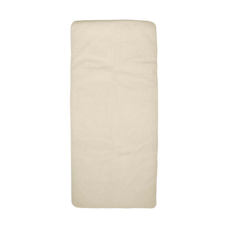 Surmatelas à plateau en laine avec argent naturel