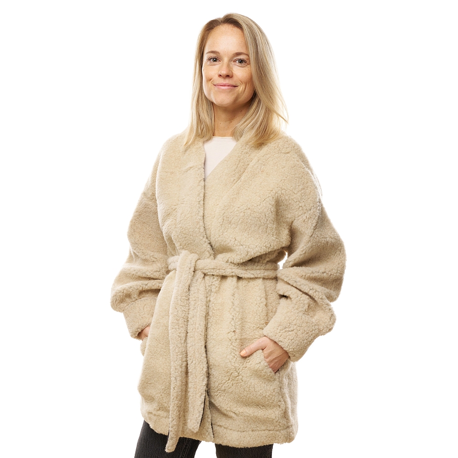 Cardigan en laine pour femmes, naturel