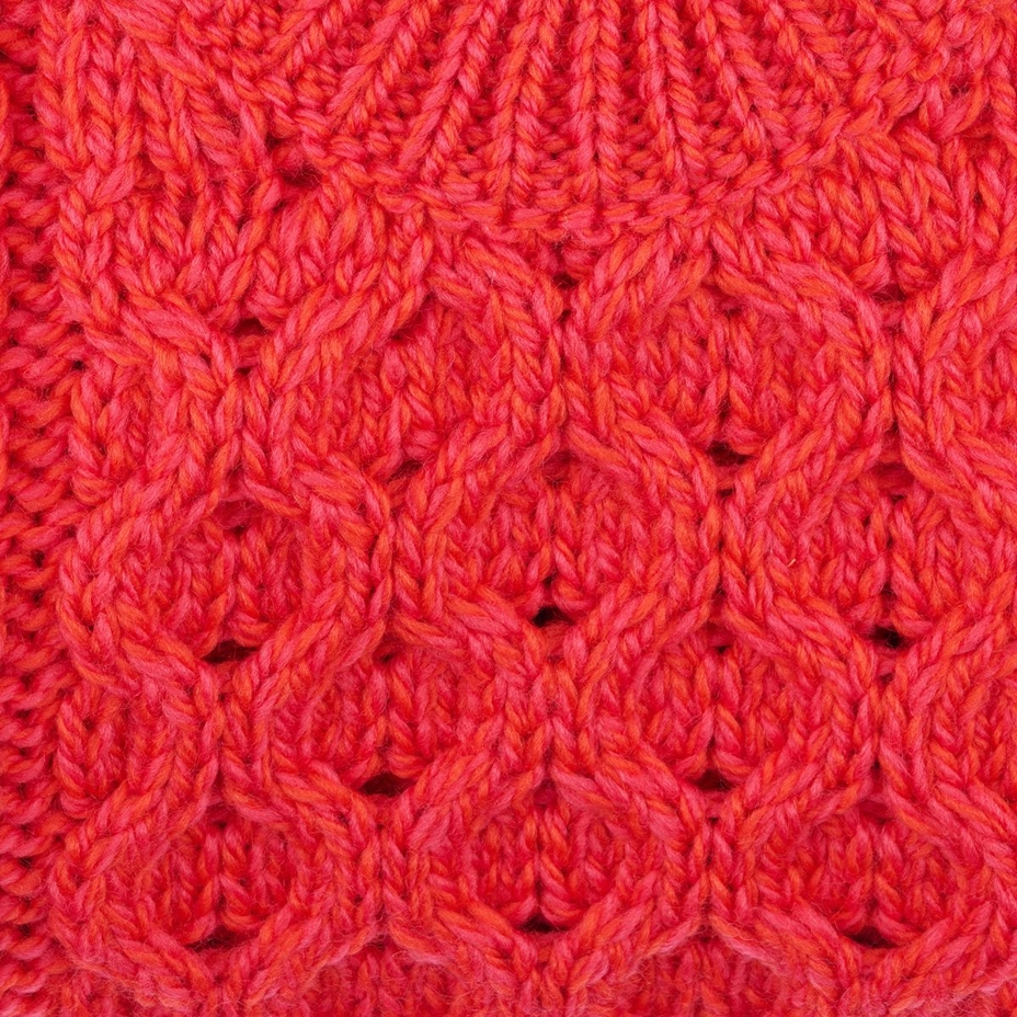 Pull en laine tricotée pour enfants S14 rouge