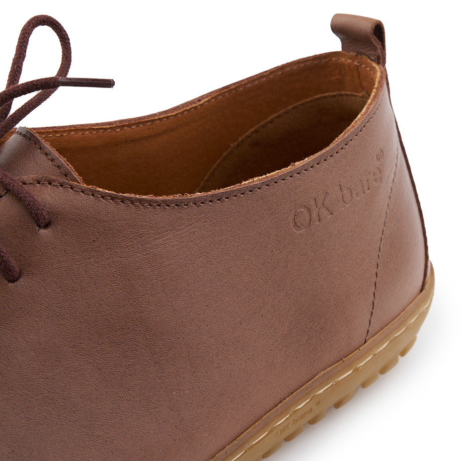 Chaussures barefoot en cuir pour hommes Oleg, marron