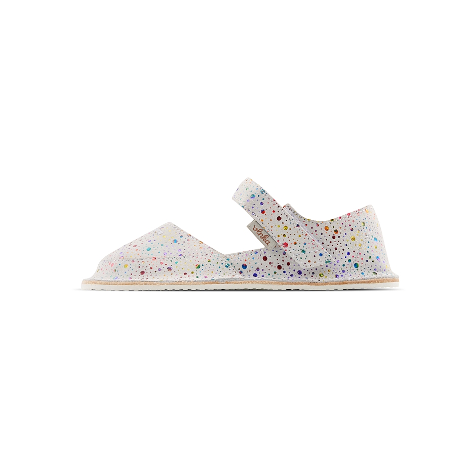 Sandales en cuir Meli blanches pour enfants 