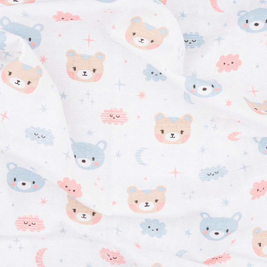Serviette de bain en coton pour bébé ourson 