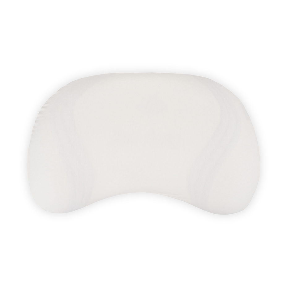 Taie d'oreiller en coton pour oreiller à mémoire de forme anti-froissage, blanc