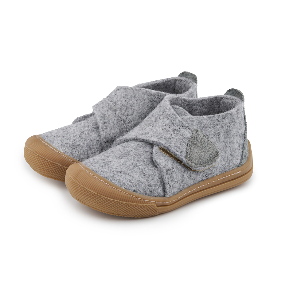 Chaussures Momo pour enfants en feutre, grises