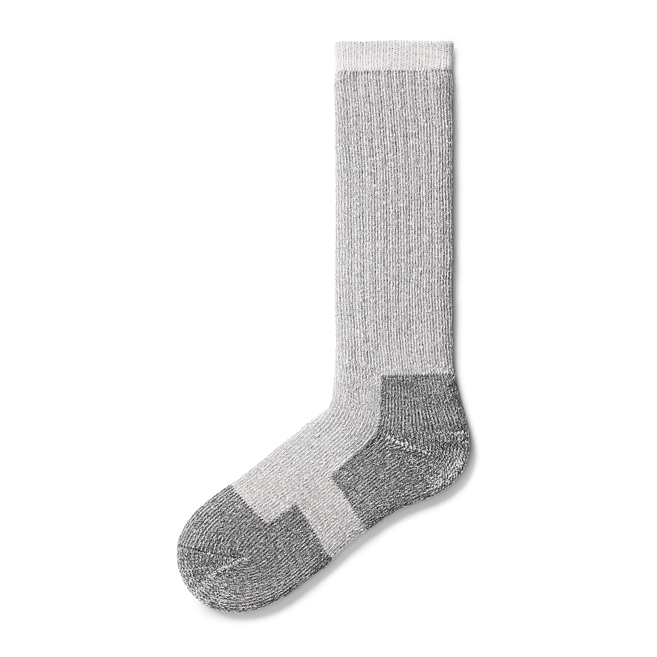 Chaussettes hautes avec laine de mouton mérinos, Beskides, gris