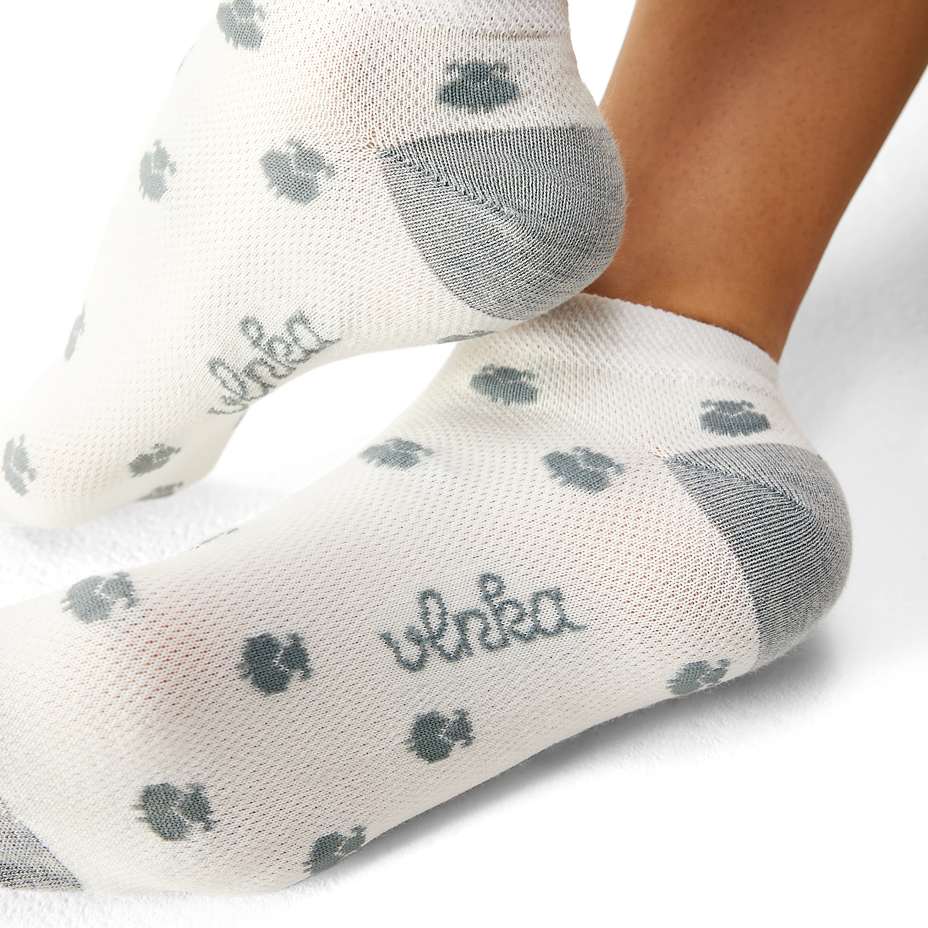 Chaussettes d’été basses Merino gris mouton