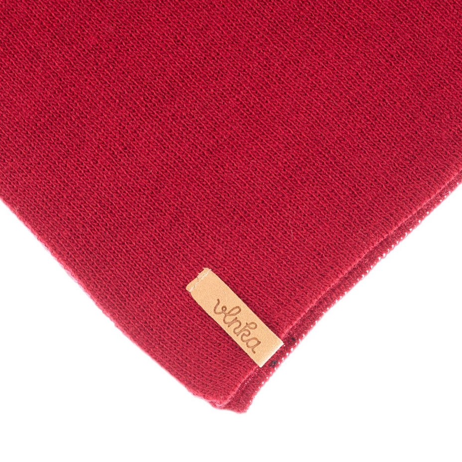 Écharpe de laine Vlnka B04 rouge