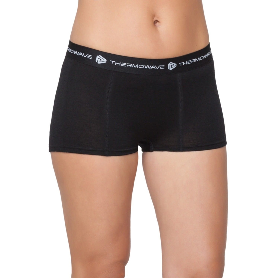 Caleçon fonctionnel pour femmes MERINO LIFE Thermowave, noir