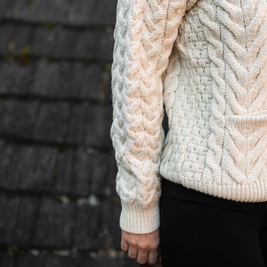 Pull en laine Vlnka pour femmes S07 natural