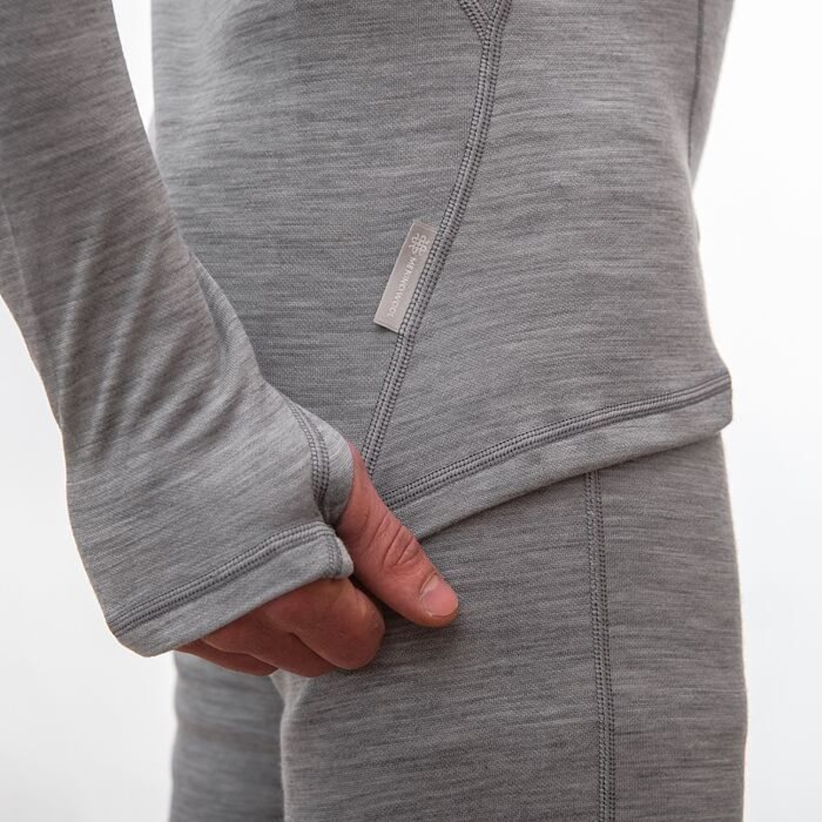 T-shirt fonctionnel pour hommes longues manches Sensor Merino Bold gris cool