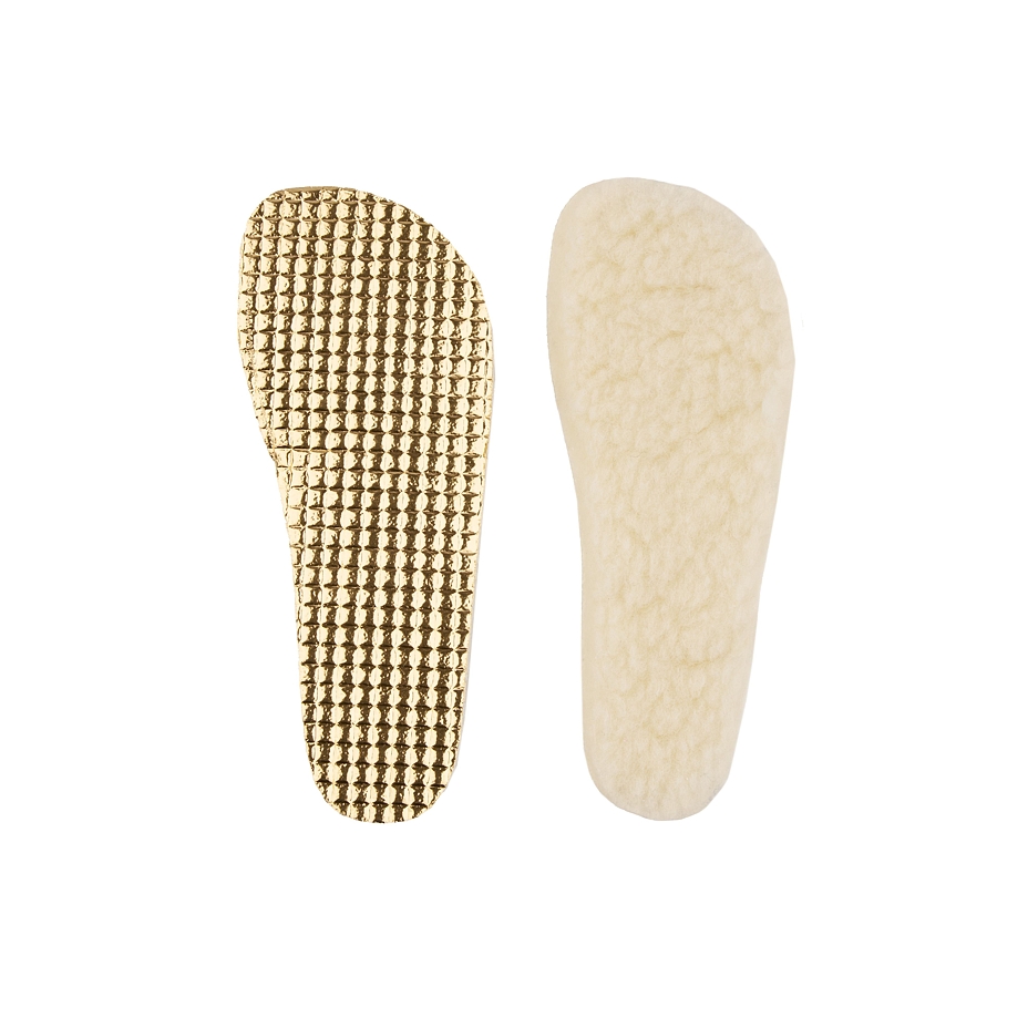 Semelles isolantes barefoot en laine de mouton pour enfants
