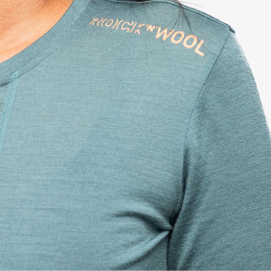 T-shirt mérinos 185 Rock'n'Wool Long Sleeve Ortovox arctic grey pour femmes