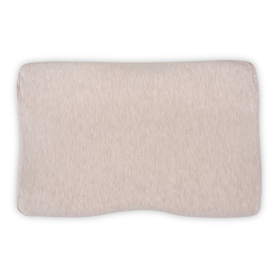 Taie d'oreiller en coton à mémoire de forme pour les cervicales, beige