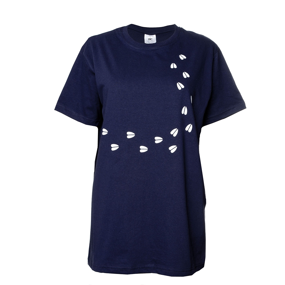 T-shirt en coton Woolville bleu foncé