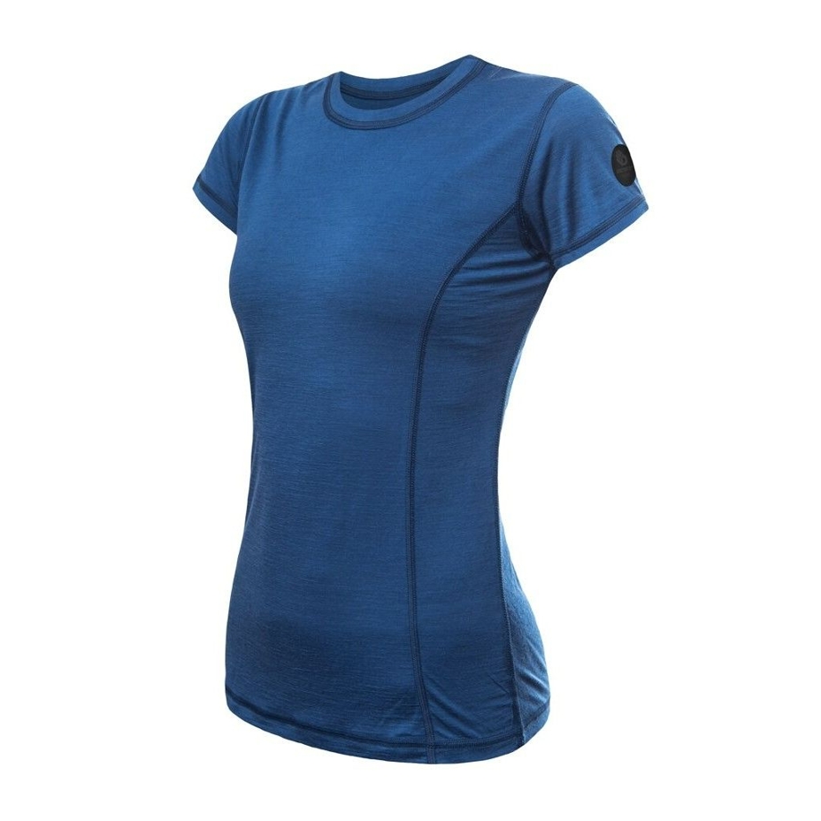 T-shirt fonctionnel pour femme Sensor Merino Air, bleu foncé
