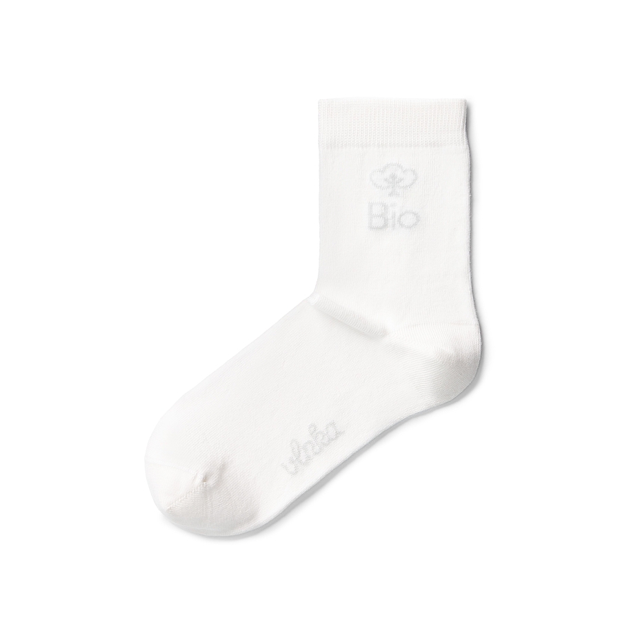Chaussettes en coton biologique blanc