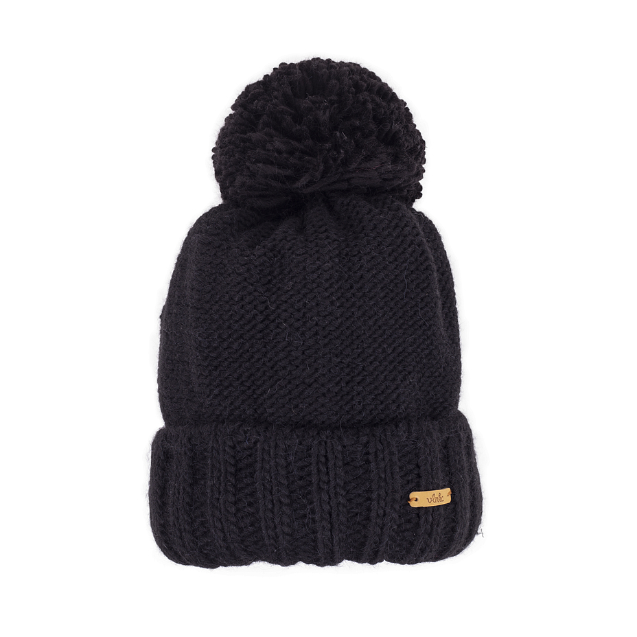 Bonnet en laine Vlnka V03 noir