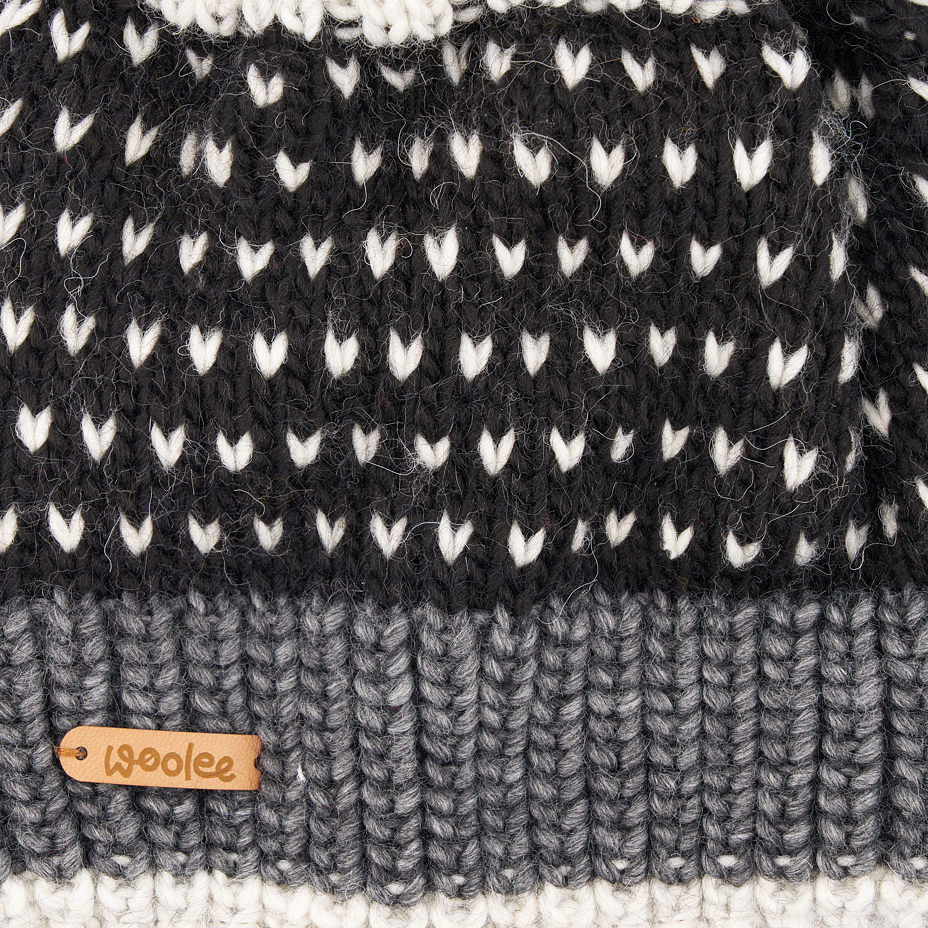 Bonnet en laine Woolee V31 noir