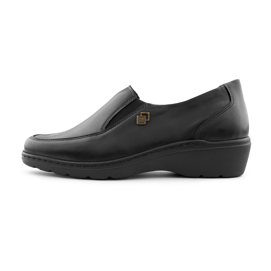 Bottines en cuir pour femmes Kamila, noires