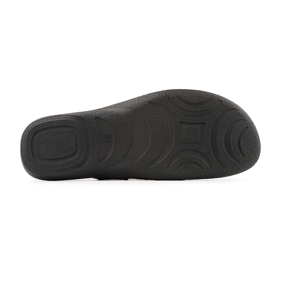 Sandales Vincent en cuir foncé pour hommes, bleu