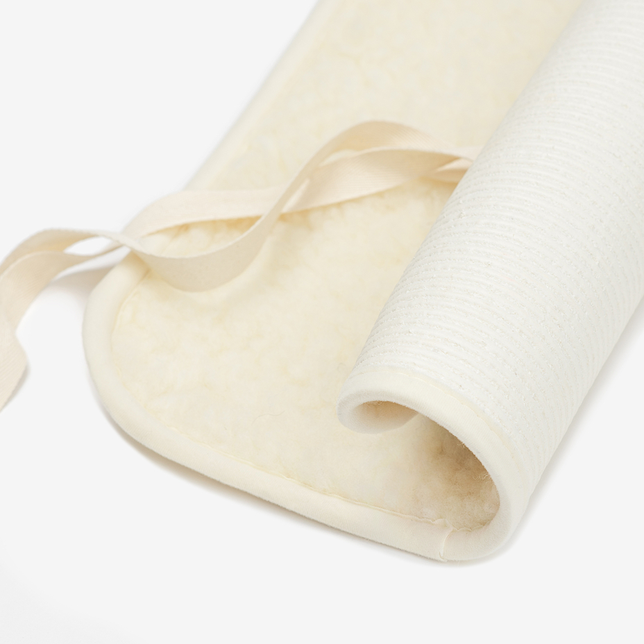 Coussin de voyage pour s’asseoir en laine de mouton