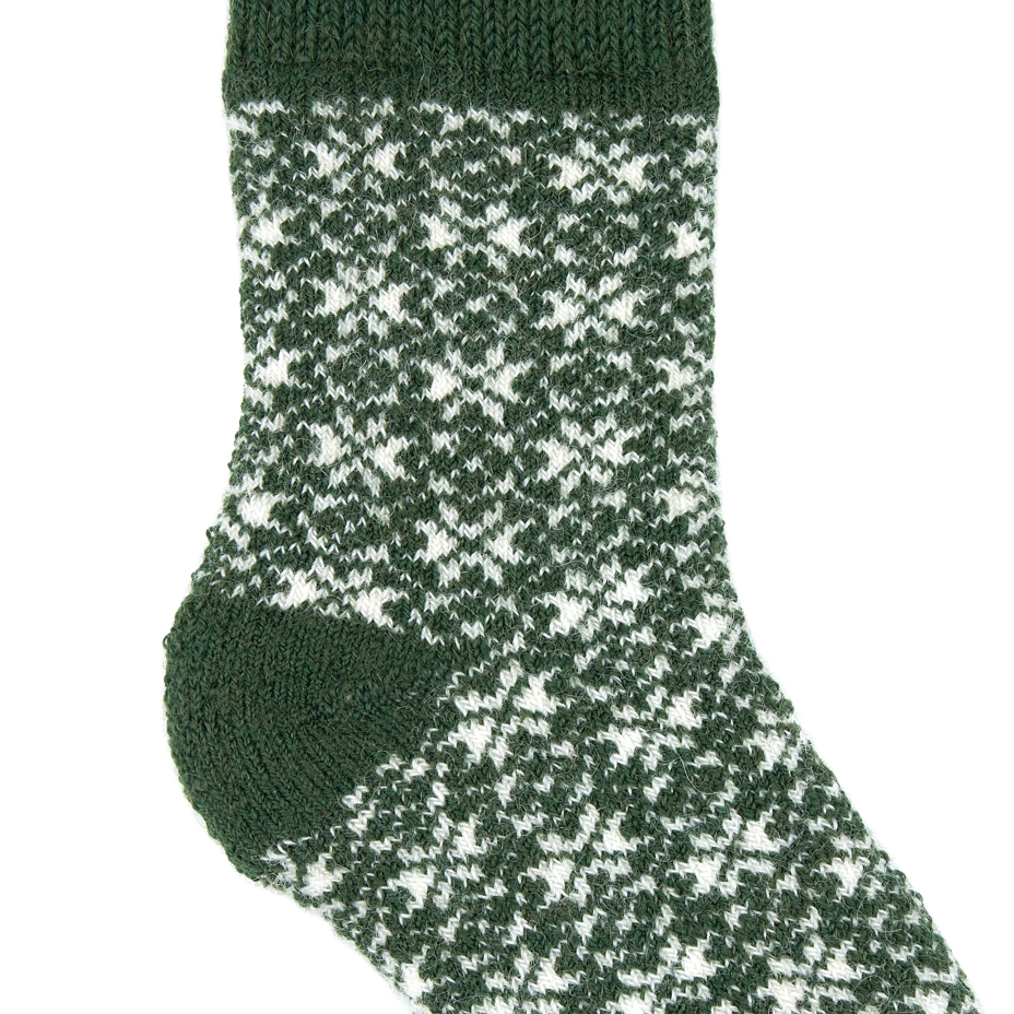 Chaussettes mérinos vertes pour enfant